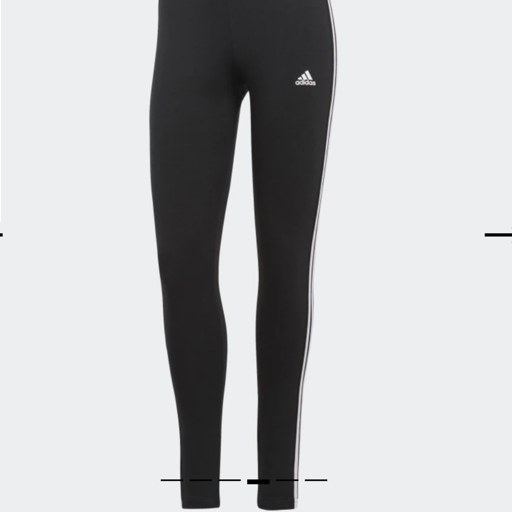 Size S Adidas Black Leggings with Stripes